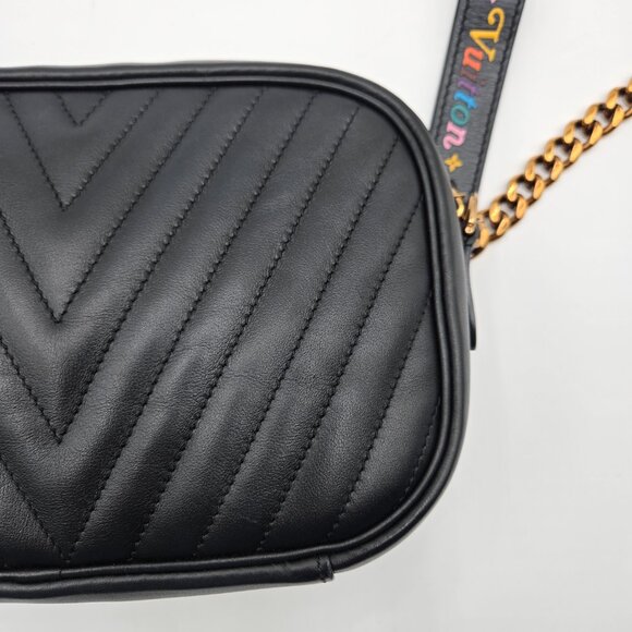 COA INCLUDED - Louis Vuitton M53682 NAVY/Black Camera Bag Wave Crossbody - Picture 13 of 15
